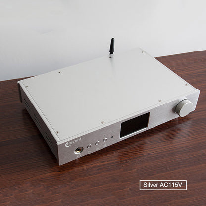 ES9038Pro DAC HiFi DAC Headphone Amplifier DSD Bluetooth Full Balance Decoding EP3Pro Silver AC115V