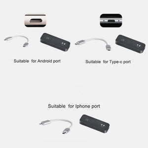 X1 Hifi Portable DAC Headphone Amplifier Lossless DAC Decoder w/ Cable For iPhone Cellphones