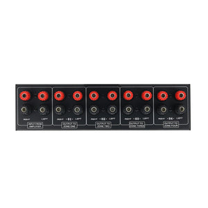 1 In 4 Out Amplifier 4 Zone Sound Source Signal Distribution Panel Single Input 300W Per Channel