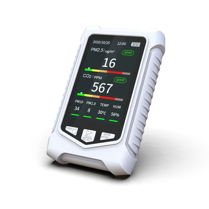 DM126 Carbon Dioxide Detector CO2 PM2.5 PM10 PM1.0 Temperature Humidity Detector Air Quality Monitor