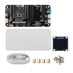 Kit For STM32 MCU Micropython Programming Micropython pyBoard with 0.9&quot; OLED USB Cable