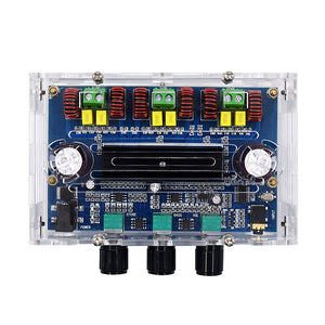XH-A305K Bluetooth 5.0 Amplifier Board 2.1CH Digital Power Amplifier 100W + 50W*2 TPA3116D2 w/ Shell