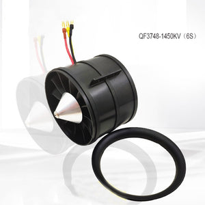QF3748-1450KV 90MM EDF Motor Ducted Fan Motor 12-Blade 6S RC Model Airplane Brushless Motor