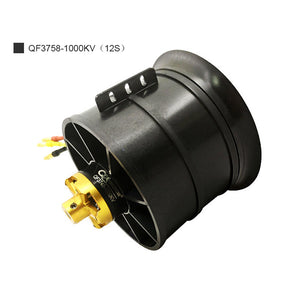 QF3758-1000KV 90MM EDF Motor Ducted Fan Motor 12-Blade 12S RC Model Airplane Brushless Motor