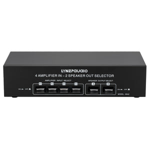 B042 Passive Power Amplifier Selector Speaker Switch Lossless 4 Amplifier In 2 Speaker Out Selector