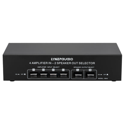 B042 Passive Power Amplifier Selector Speaker Switch Lossless 4 Amplifier In 2 Speaker Out Selector