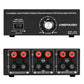 B051 2 In 1 Out Amplifier Selector 2 Channel High-Power Stereo Speaker Selector w/ Volume Control