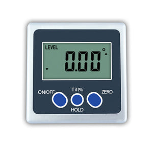 One-Axis Digital Angle Protractor High Precision Inclinometer 4x90° One Magnetic Side Metal Shell