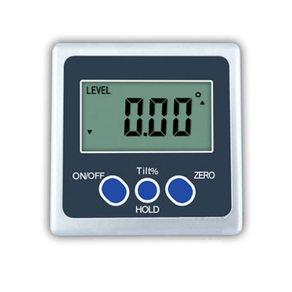 One-Axis Digital Angle Protractor High Precision Inclinometer 4x90° One Magnetic Side Metal Shell