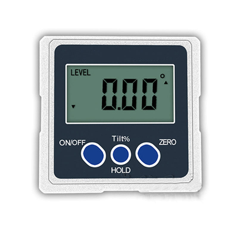 One-Axis Digital Angle Protractor High Precision Inclinometer 4x90° Three Magnetic Sides Metal Shell