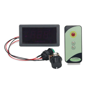 Infrared Remote Control Digital Display Motor Governor 6V 12V 24V PWM Stepless Speed Control Switch