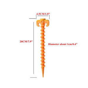20cm/7.9&quot; Heavy Duty Beach Tent Peg Plastic Tent Spike Durable For Camping Backpacking Gardening