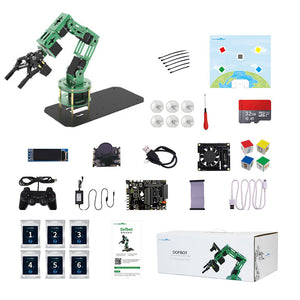 DOFBOT AI Vision Robotic Arm 6 Axis Robot Arm Assembled With ROS Without Mainboard For Raspberry Pi