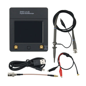 DSO112A Handheld Digital Oscilloscope 2MHz 5Msps TFT Touch Screen with BNC-Clip Cable BNC Probe