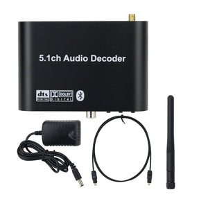 DAC651BT-B DTS/AC3 5.1 Audio Decoder Bluetooth Decoder Bluetooth 5.0 Version (With USB Player)