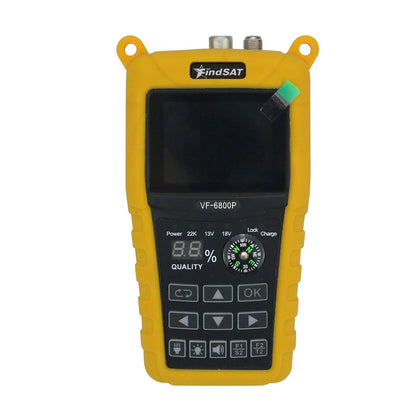 VF-6800P Digital Satellite Finder Signal Meter DVB-T2 DVB-S2 DVB-C Satellite Receiver 2.4&quot; Color LCD