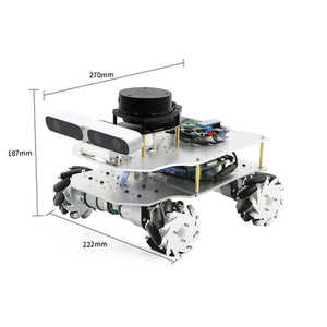 Mecanum Wheel ROS Car Robotic Car w/ Voice Module A1 Customized Radar Master For Raspberry Pi 4B 2GB