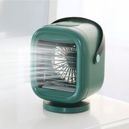 LLD-S02 Mini Air Conditioner Portable Air Cooler Oscillating Fan Desktop USB Humidifier Spray Fan