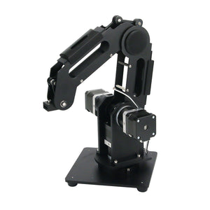 3-Axis Mechanical Robot Arm 3-DOF Robotic Arm + 3pcs 42 Gear Motors Aluminum Alloy 6061 Black