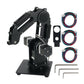 3-Axis Mechanical Robot Arm 3-DOF Robotic Arm + 3pcs 42 Gear Motors Aluminum Alloy 6061 Black