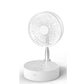 N98 Desktop Rotating Fan Spray Small Foldable Floor Fan Rechargeable w/ Remote Control Night Light