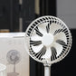 N98 Desktop Rotating Fan Spray Small Foldable Floor Fan Rechargeable w/ Remote Control Night Light