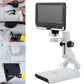 ANDONSTAR AD108 200X Digital Microscope 2MP Electronic Magnifier 7&quot; LCD Plastic Stand Black Monitor
