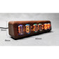 Soviet IN12 Glow Tube Clock Bluetooth Nixie Tube Clock Electronic Alarm Clock With Solid Wood Shell-Rose Wood