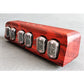 Soviet IN12 Glow Tube Clock Bluetooth Nixie Tube Clock Electronic Alarm Clock With Solid Wood Shell-Rose Wood