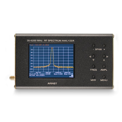 ARINST SSA Lite R2 RF Spectrum Analyzer 35-6200MHz Portable Design w/ 3.2&quot; Color Touch Screen