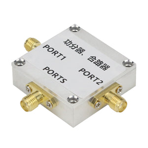 1.2GHz-2GHz GPS Antenna Power Divider Power Splitter Combiner 1 Way Input 2 Way Output w/ CNC Shell