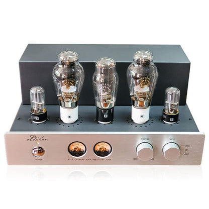Oldchen HI-FI Stereo Tube Amplifier 300B 9Wx2 Single Ended Class A Amplifier Standard Version Silver