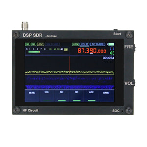 3.5&quot; 50KHz-200MHz Malachite SDR Receiver Malahit SDR Shortwave Radio Receiver 2 Speaker w/ PCB Shell