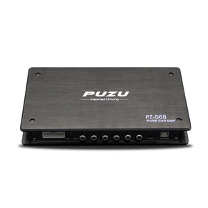 PUZU PZ-D68 Pure Car DSP Audio Processor Car Audio DSP 6CH IN 8CH OUT 31-Band EQ Active Crossover