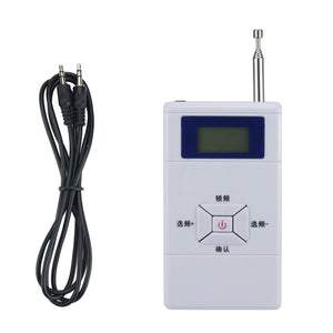 HRD-808 FM Radio Transmitter Mini FM Transmitter Digital Display Adjustable 70-108MHz Cover 50M