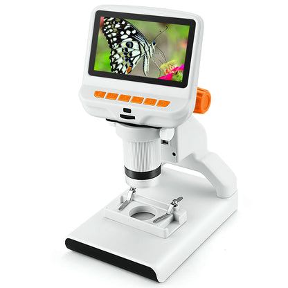 Andonstar AD102 220X Kids Digital Microscope 4.3&quot; Science Section Observation PC Connection Orange