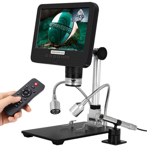 Andonstar AD206S 50X 2MP Industrial Digital Microscope USB Endoscope Dual-Lens Display 7&quot; Screen