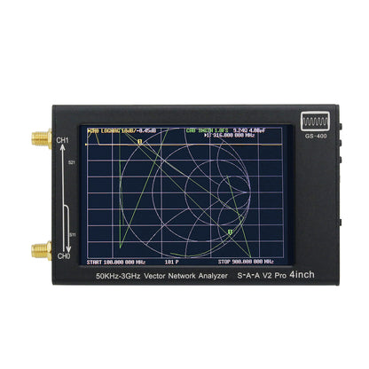 GS-400 V2 Pro Vector Network Analyzer Antenna Analyzer 50KHz-3GHz NanoVNA V2 S-A-A 4&quot; Touch Screen