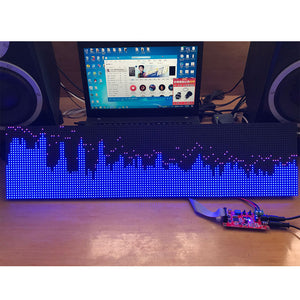 AS1000 RGB Sound Control Music Spectrum Display KTV Rhythm Light 2*P5 Controller Board Power Supply