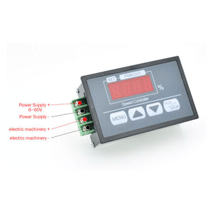 Q8-42S Speed Controller Panel CNC Jog Controller DC Motor Drive Slow Start &amp; Stop 6V 12V 24V 36V 48V