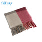 27.6*70.9" Men Womens Plaid Scarf Autumn Winter Scarf Warm Cashmere-Like British Style With Tassel
