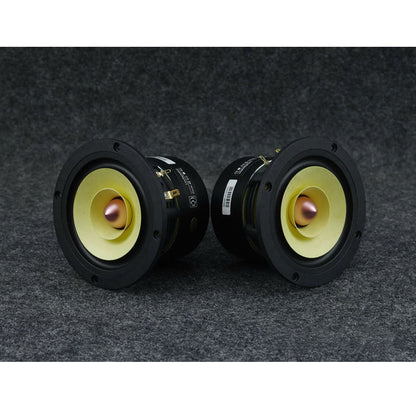 2PCS 4&quot; 8 Ohm Audiophile Full Range Speaker Round High Fidelity Loudspeakers Cast Aluminum Frame