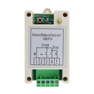 Maxgeek Generator 2 Ways Remote Start Stop Control Unit Genset Control Module Controller w/ Antenna