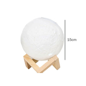 L-015-02 1500ML Humidifier Diffuser Nano Mist 15CM Moon Night Light Dimmable Battery USB Charging