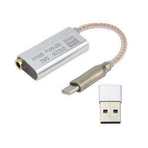 ES·PRO AUDIO DSD256 DAC 384Khz 32Bit Headphone Amp DAC Type C For Android Cellphones Headphones