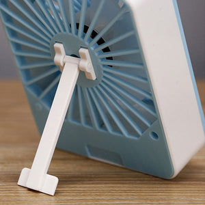 U2 Summer Small Desk Fan Mini Handheld Fan Portable Fan USB Rechargeable Adjustable Angles &amp; Speeds