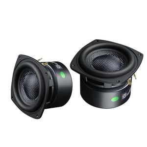 2PCS 4&quot; 8Ω Subwoofer Speaker Square-Shaped Hifi Speaker Unit Loudspeaker Powerful Low Frequency