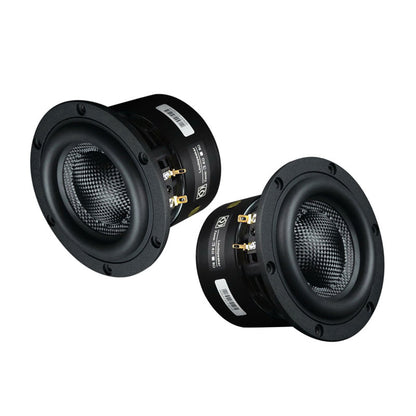 2PCS 4&quot; 8Ω Subwoofer Speaker Hifi Speaker Unit Round-Shaped Loudspeaker Powerful Low Frequency