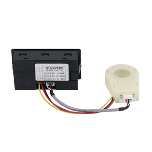 DC 0-300V Battery Monitor Meter Capacity Voltage Ammeter Coulometer + Hall Sensor 100A WLS-PVA100