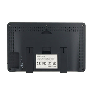 FanJu FJ3378 Wireless Weather Station Clock Color Screen For Indoor &amp; Outdoor Temperature Humidity